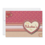 Valentine Heart invitation 5X7 hor