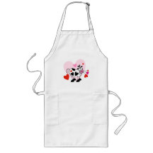 Valentine Hearts Cow Apron
