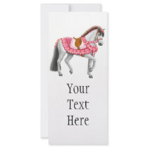 Valentine Horse Rack Card