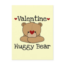Valentine Huggy Bear Post Cards