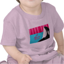 Valentine I love you orca whale T-shirt