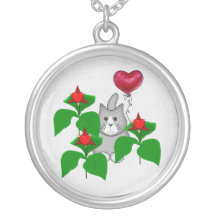 Valentine Kitty Cat Personalised Necklace