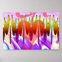 Valentine love heart posters