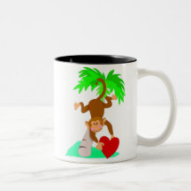 Valentine Monkey Mug