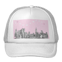 Valentine NYC pink Mesh Hat