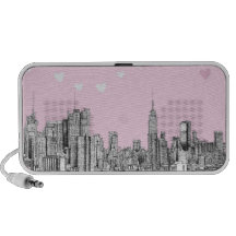Valentine NYC pink Mp3 Speakers
