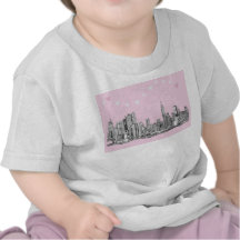 Valentine NYC pink Tshirts