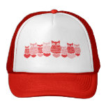 Valentine Owls Mesh Hat