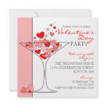 Valentine Party Heart Love Cocktail Invitation