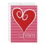 Valentine Party Invitation Funky Heart
