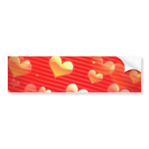 Valentine Pattern Bumper Sticker bumper stickers