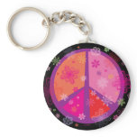 Valentine Peace Sign keychains