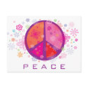Valentine Peace Sign postcards