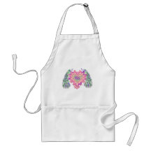 Valentine Peacock Aprons