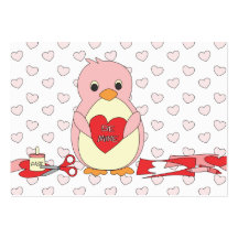 Valentine Penguin Business Card Templates