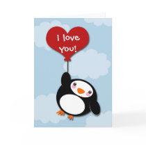 Valentine PENGUIN - card