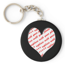 Valentine Photo Frame Key Chain