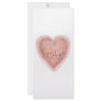 Valentine Pink Heart Personalized Rack Card