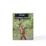 Valentine Request not Monkey Business Card