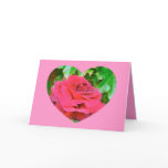 Valentine Rose heart Cards
