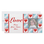 Valentine’s Heart Pattern Photo Cards
