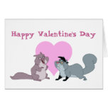 Valentine Squirrels Card