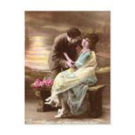 Valentine Sunset At The Sea postcards