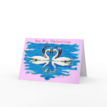 Valentine Swan Collection Greeting Card