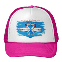 Valentine Swan Collection Mesh Hats