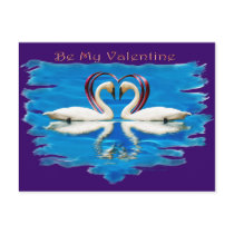 Valentine Swan Collection Postcard