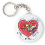 Valentine Tattoo Keychain