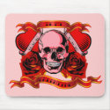 Valentine Tattoo Skull Hearts mousepads