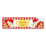 Valentine Tea Party Decoration - Bumper Sticker bumper stickers