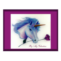 Valentine Unicorn Postcards