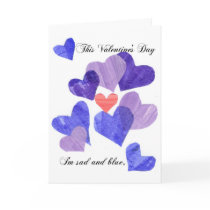 'Valentine's Blues' card