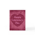 Valentine's Day antique heart pink cards