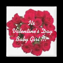 Valentine's Day Baby Girl !!! magnets