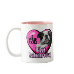 Valentines Day Boston Terrier mugs
