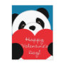 Valentine's Day Boy Panda Postcard