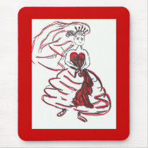 Valentine's Day Bride/Bachelorette Mousepad