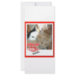 Valentine's Day Cat Humor Personalized Rack Card