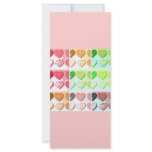 Valentine's Day Cookie Hearts Rack Card Template