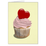 Valentine's day cupcake greeting card