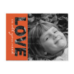 Valentines Day Custom Photo Postcard | Love is...