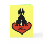 Valentine's day funny cats card