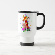 Valentine's Day Giraffe Coffee Mugs