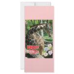Valentine's Day Giraffe Rack Card Template