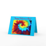 Valentine's Day Greeting Card-Tie Dye Look