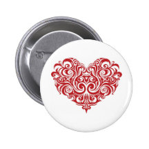 Valentine's Day Heart Buttons