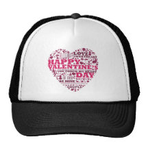Valentine's day heart gorro de camionero